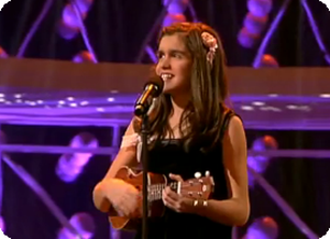 Amaya Romero de 13 a&ntilde;os en Antena 3 el numero 1