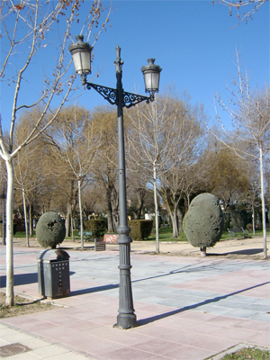 farola en el Parque Gasset de Ciudad Real