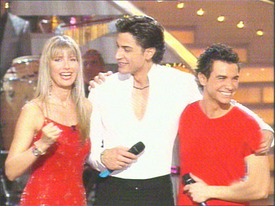 David Civera y Pablo Martin con Anne Igartiburu