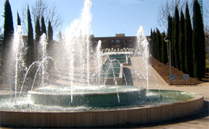 Fuente circular en Ciudad Real, parque Gasset