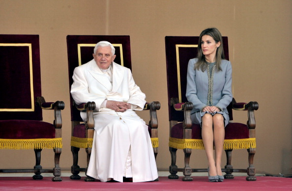 Leticia con el Papa