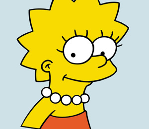 Lisa dibujos para colorear familia Simpson