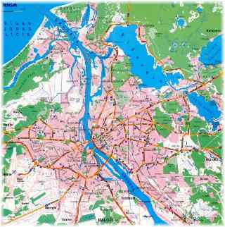 Mapa de Riga