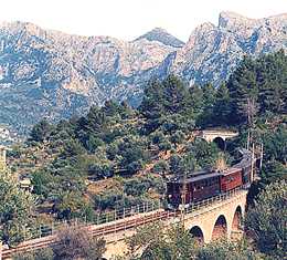Tren subida desde Palma a Soller