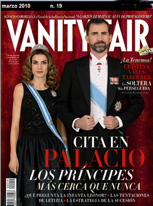 Portada Revista Vanity Faire del més de Marzo 2010