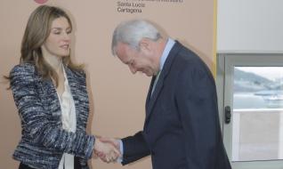 Princesa Letizia en Santa Lucia Cartagena