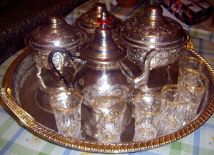 Bandeja para la ceremonia del té