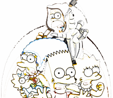 Familia Simpson y la güadaña