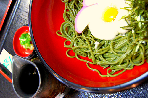 Fideos de té verde