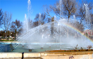 Fuente en el parque Gasset de Ciudad Real