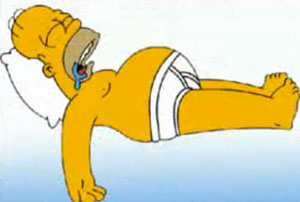Homero durmiendo