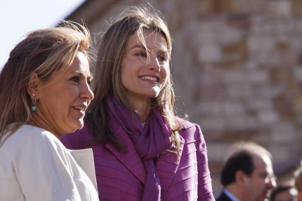Leticia Ortiz, princesa de Asturias en la inauguración del castillo de Zamora