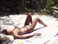 Vania, su momento de relax