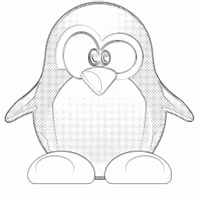 Pinguino dibujos para colorear