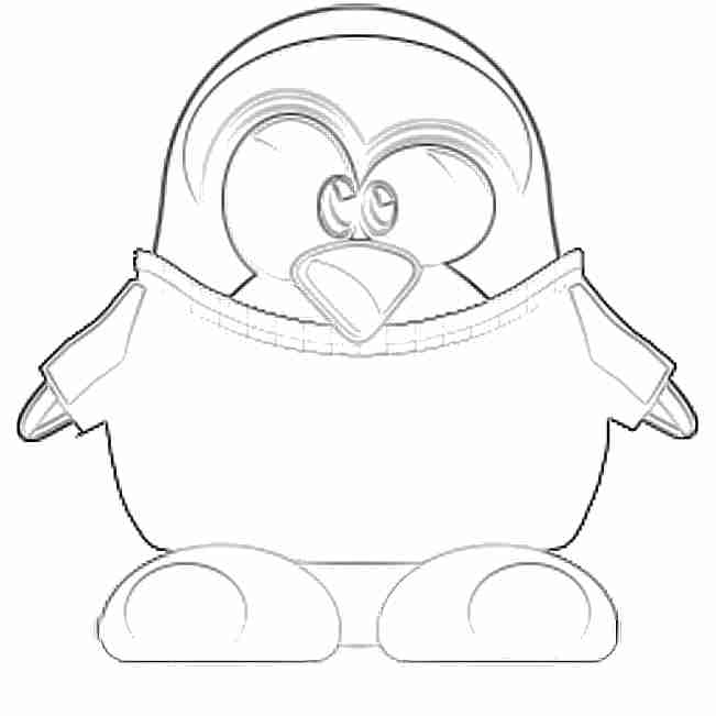 Pinguino dibujos para colorear