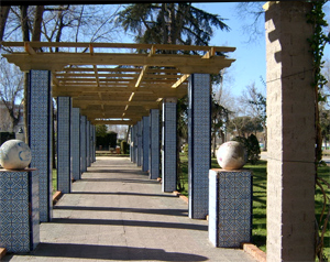 P&eacute;rgola en el parque Gasset