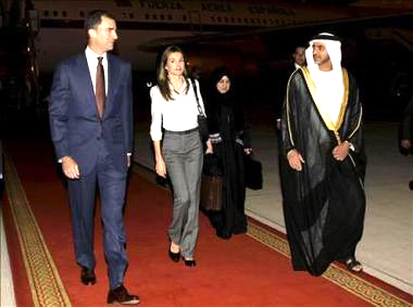 Los Principes de Asturias en los Emiratos Arabes