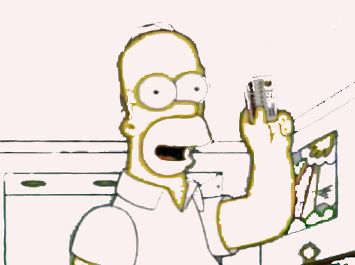 Simpson, dibujo para colorear