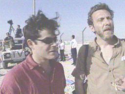 Jorge Sanz con el periodista de El Mundo