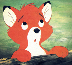 Tod y toby de la película de Walt Disney