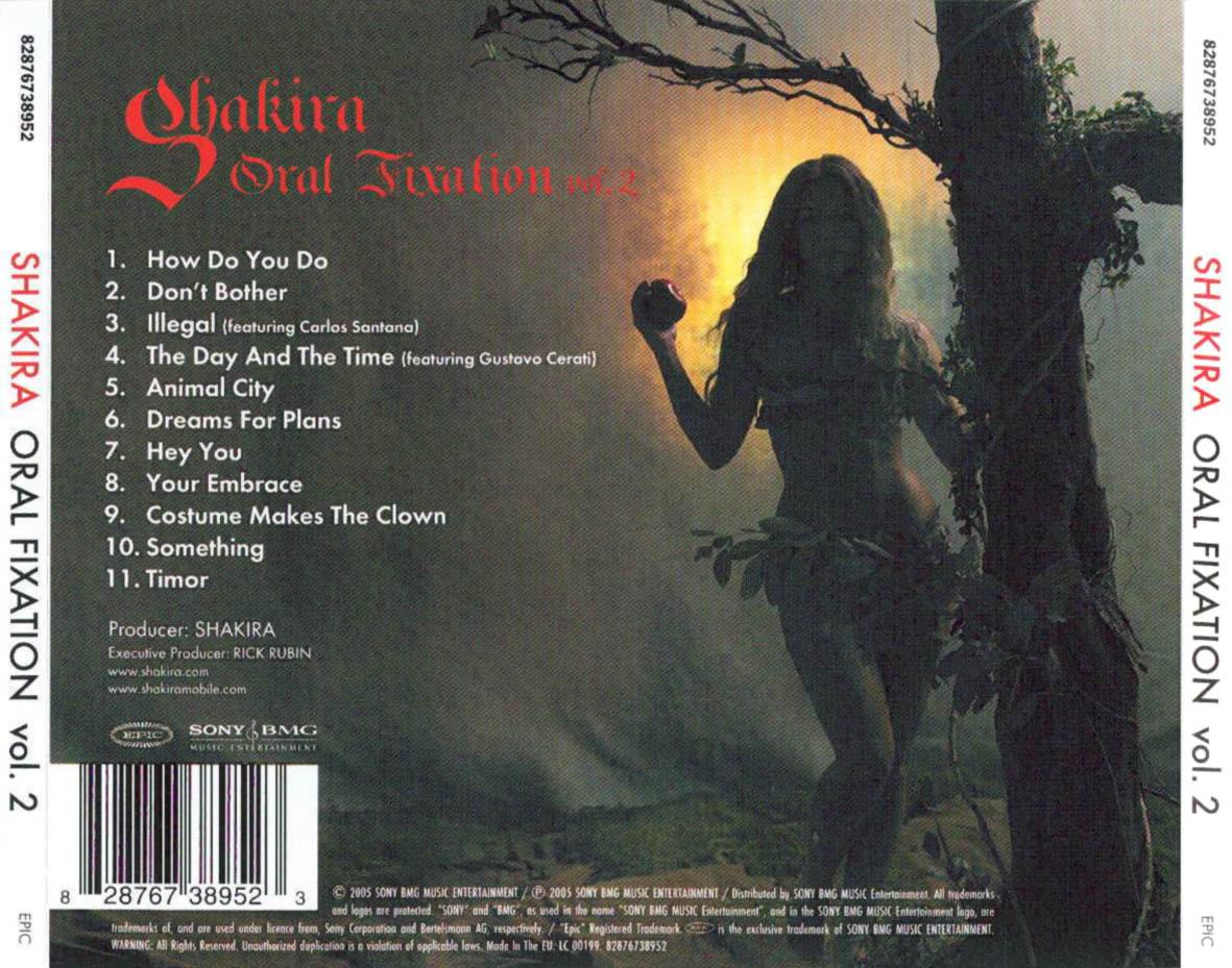 Traseradel disco de Shakira Oral fixation